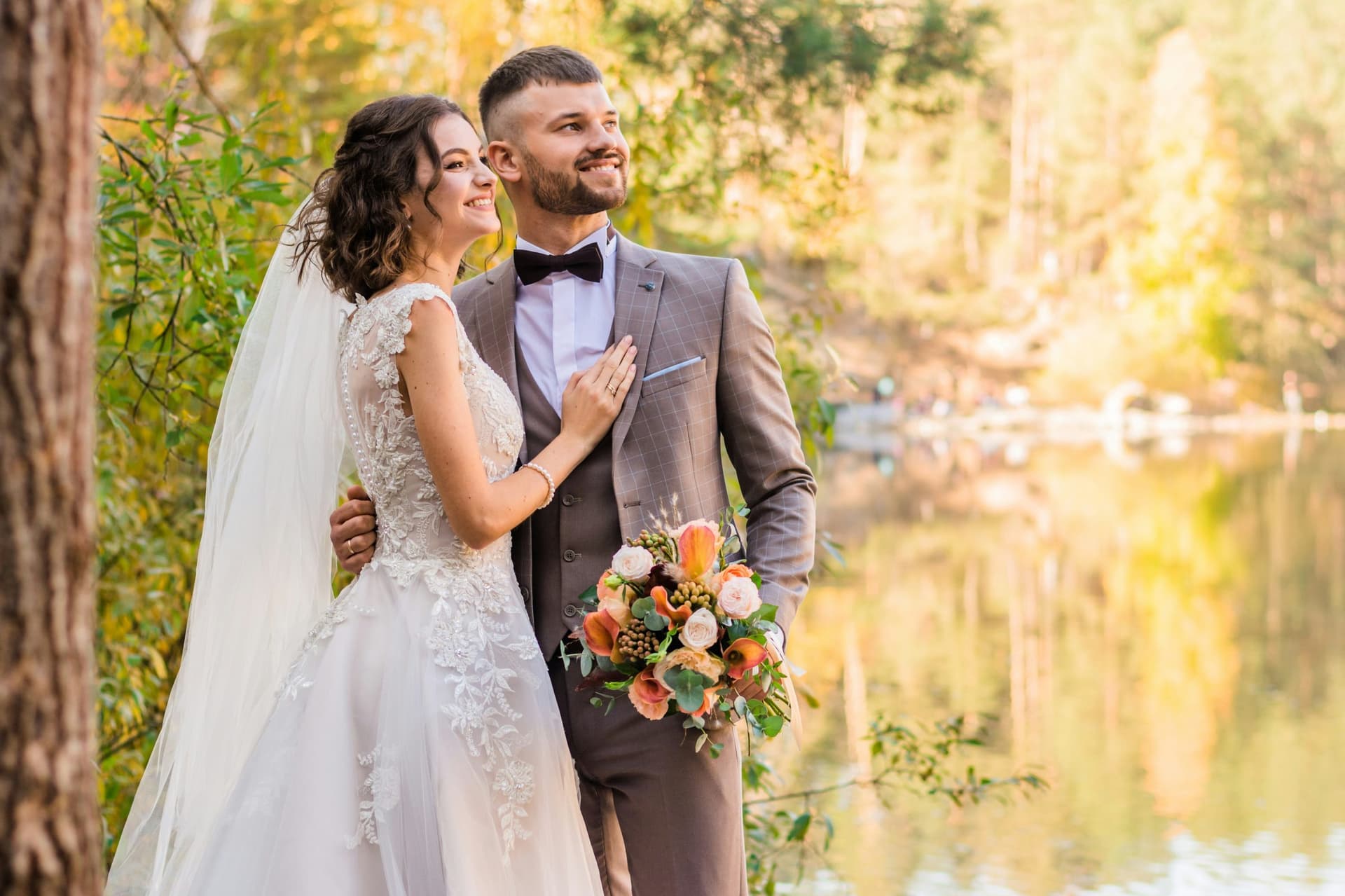 Bridal hair and makeup at Parker Barn