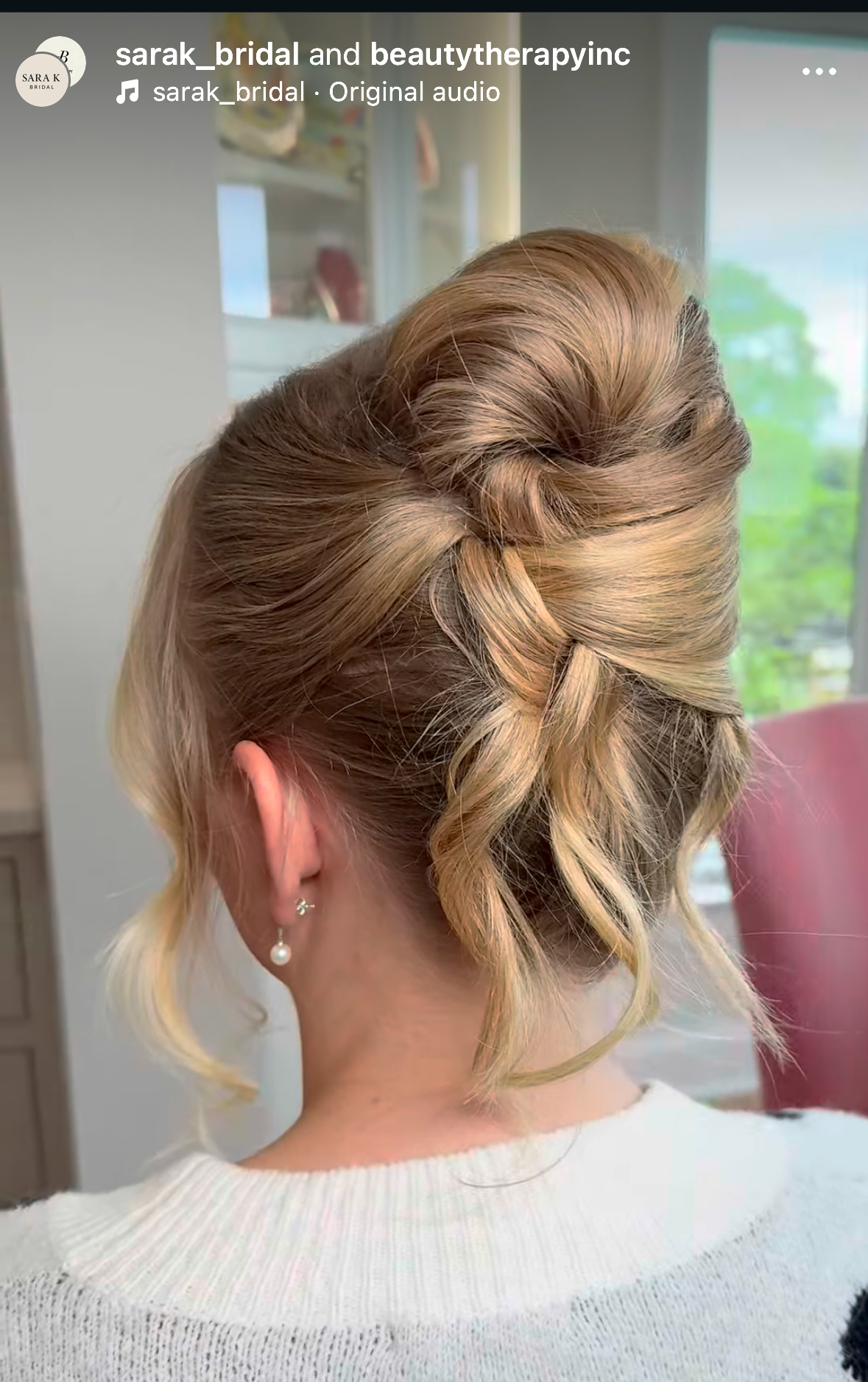 Classic blonde updo